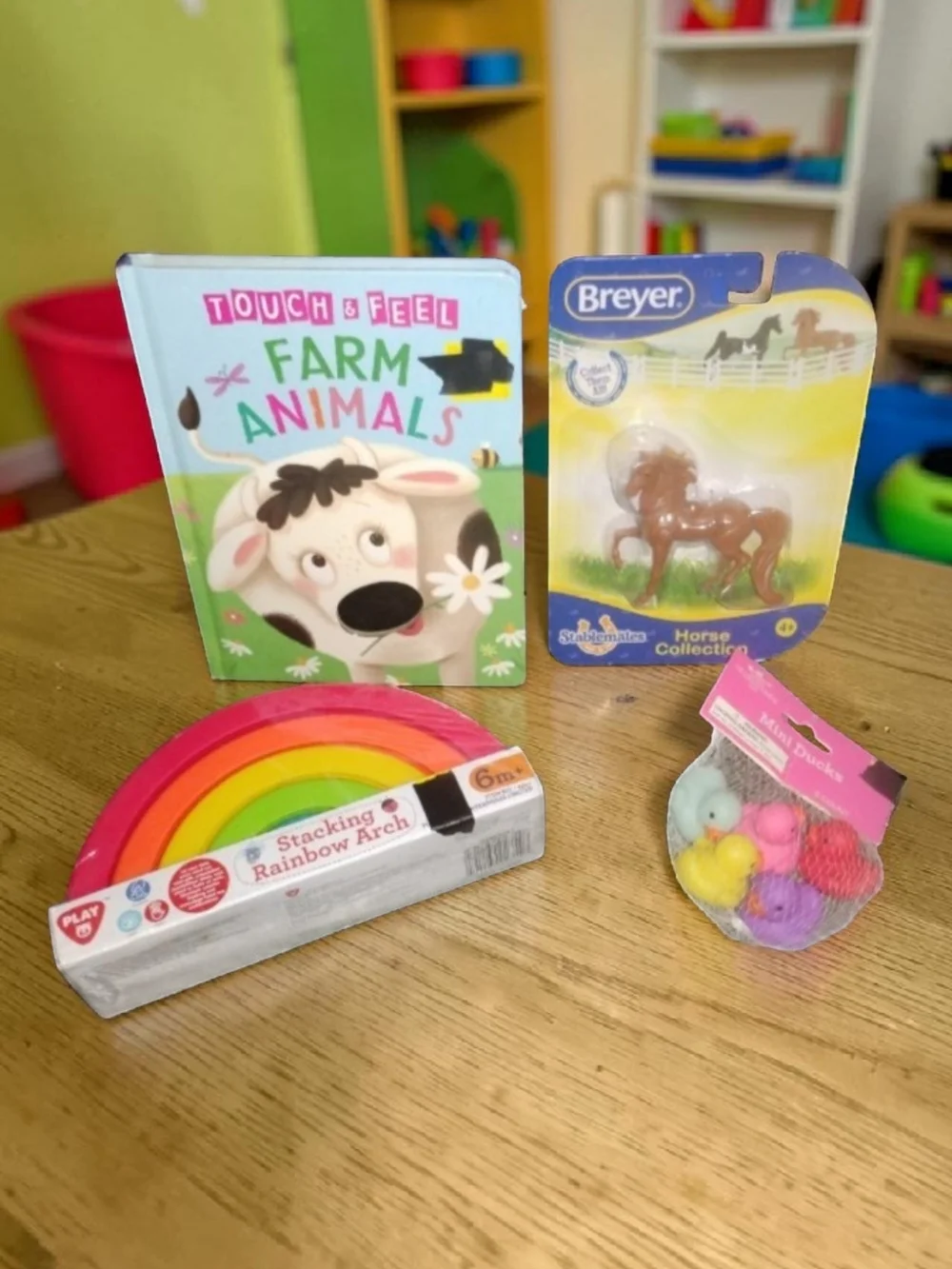 NWT Toddler & Kids Toy Bundle Breyer Horse Rainbow Stacker Book